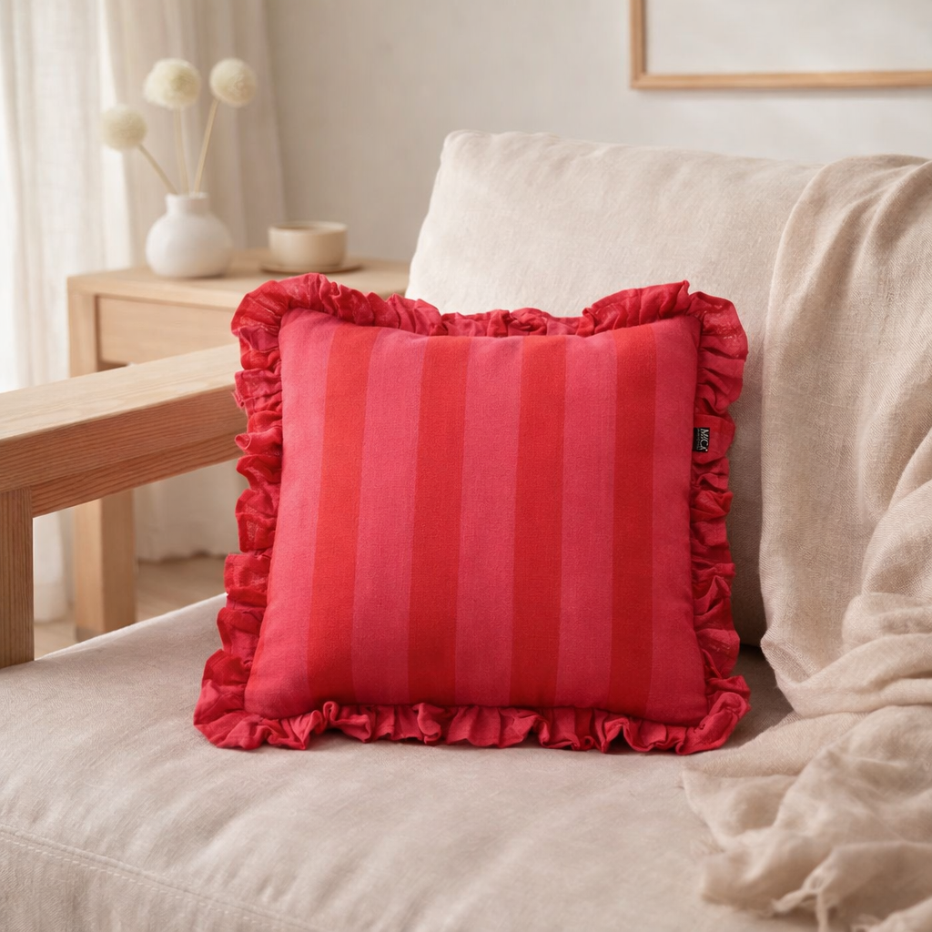 Coussin décoratif Rose en situation