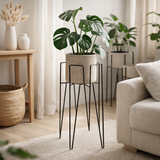 Support pour plantes Blom Noir en situation