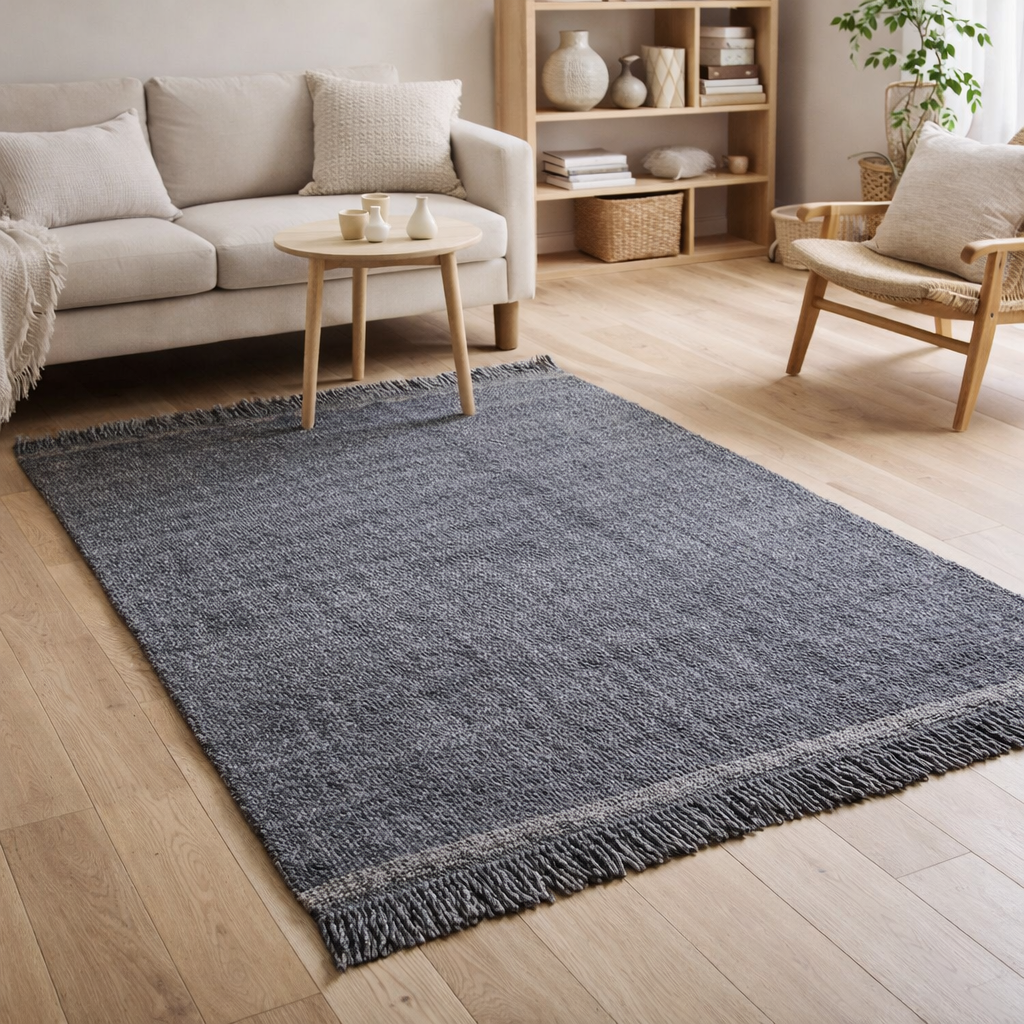 Tapis Kulti Gris 200 x 290 en situation