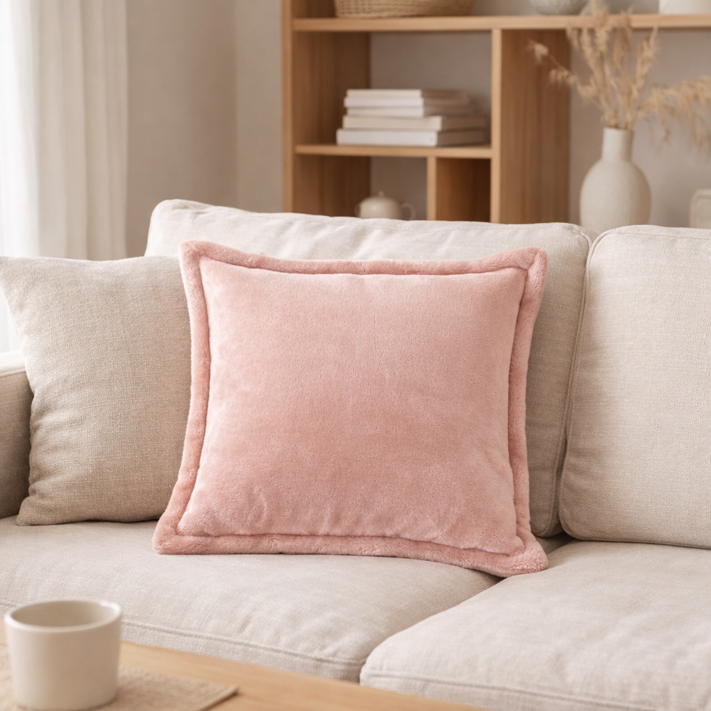 Coussin Tender Aubepine 50 x 50 en situation