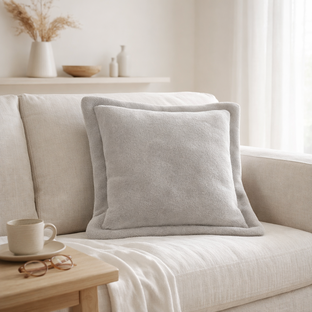 Coussin Tender Perle 50 X 50 en situation