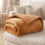Plaid Michka Bronze 130 x 160 en situation
