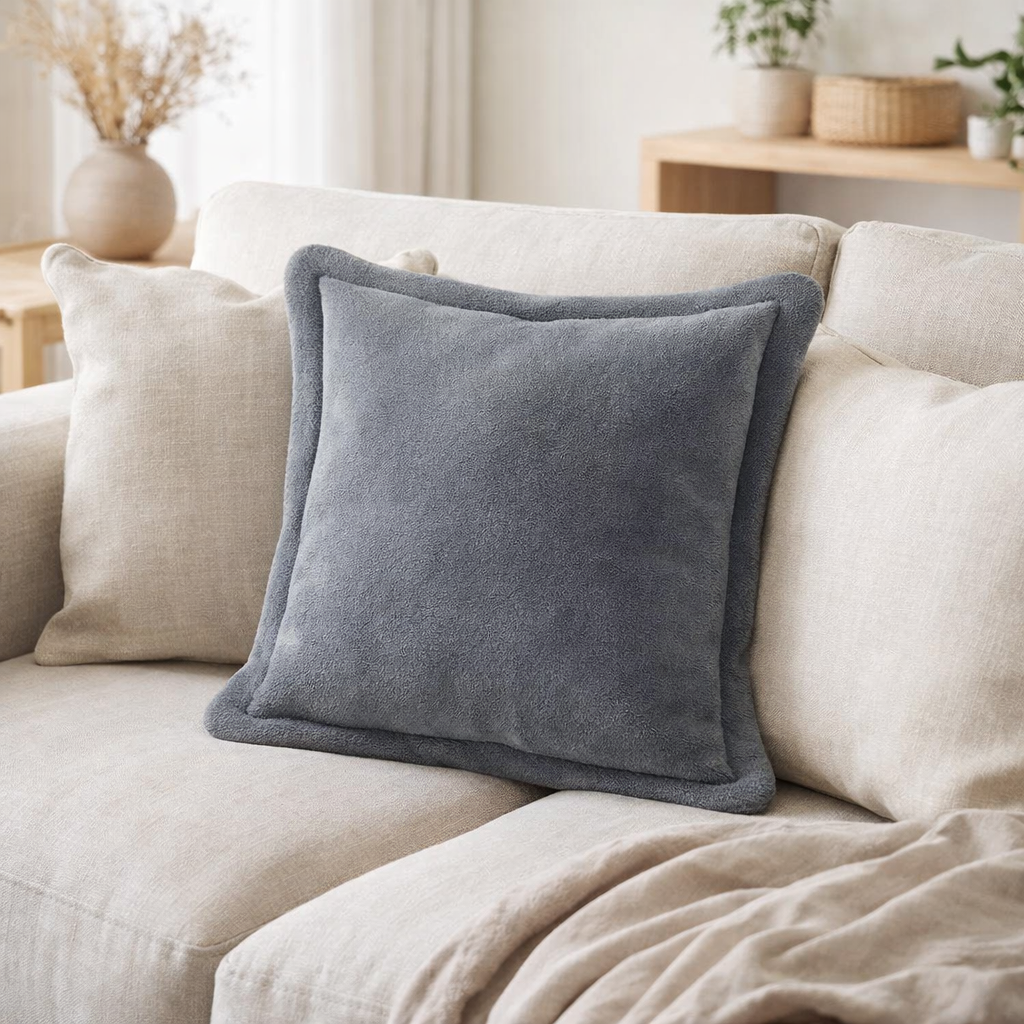 Coussin Tender Gris 50 x 50 en situation