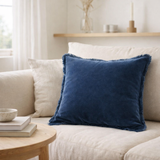 Coussin uni Fara Touareg 45 x 45 en situation