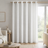 Rideau Stonewashed Zeff Blanc 140 x 280 en situation
