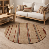 Tapis Eden Groseille diamètre 160 en situation