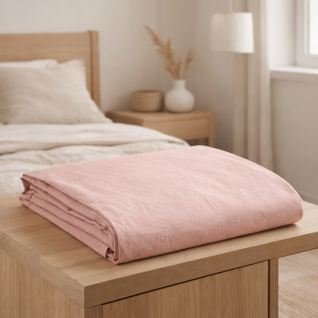 Drap housse Noche Blush 140 X 190 en situation