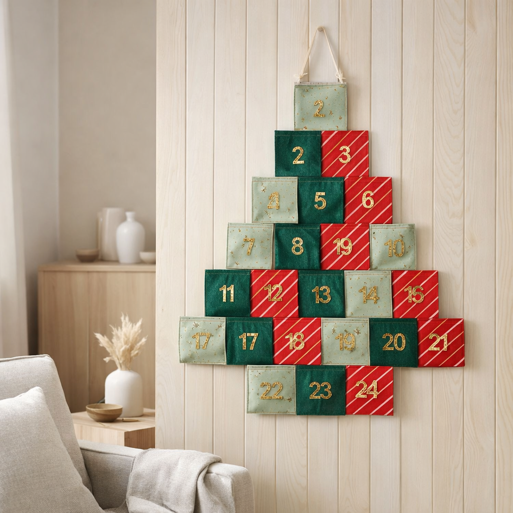 Calendrier de l'Avent Vert en situation