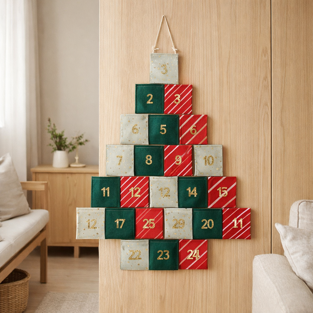 Calendrier de l'Avent Vert en situation