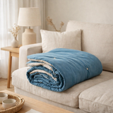 Plaid points noués Elise Riviera 140 x 200 en situation