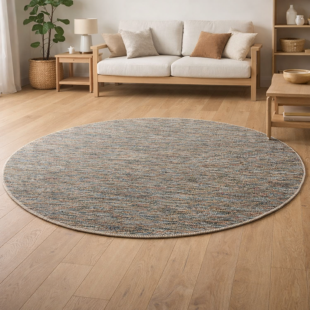 Tapis Tissia Thym diamètre 160 cm en situation