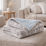 Plaid Luba Perle 140 x 180 en situation
