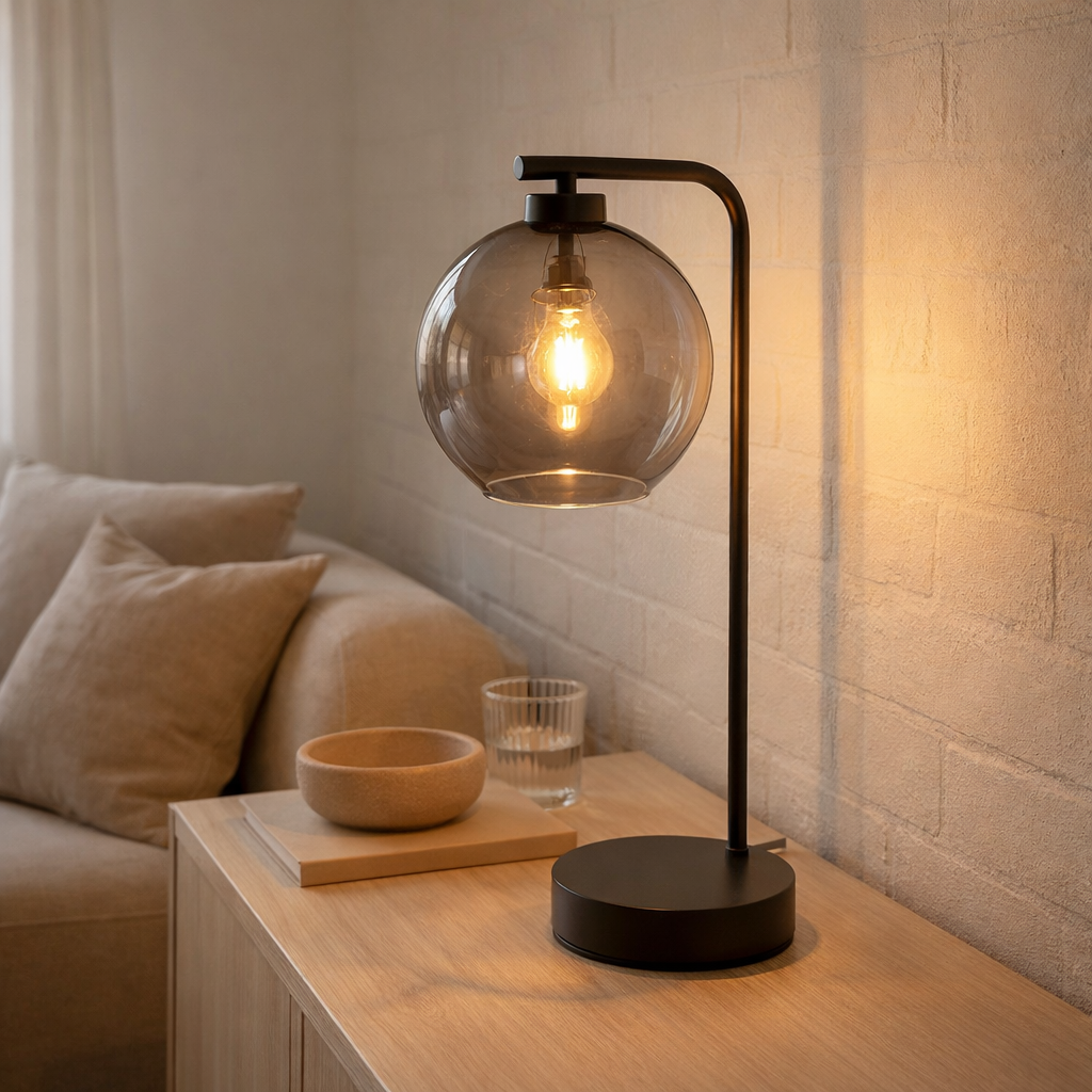Xandy Lampe à poser Noir en situation