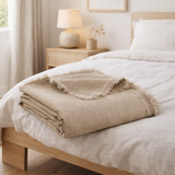 Plaid Zeff Nomade Naturel 130 x 180 en situation