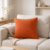Coussin stonewash Swami Rooibos 45 x 45 en situation
