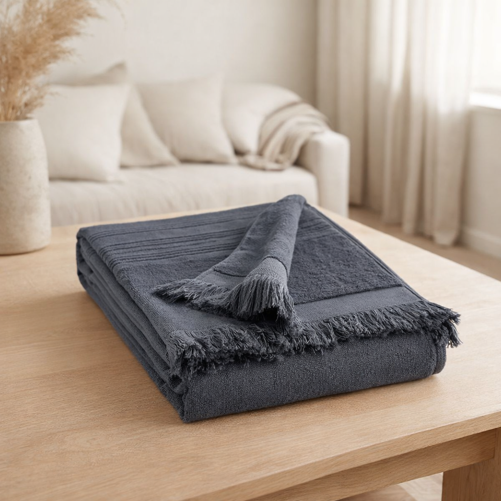 Drap hammam Cancun Ombre 90 x 180 en situation