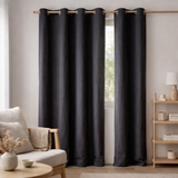 Rideau stonewashed Zeff Naturel 140 x 280 en situation