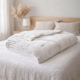 Jeté Stonewashed Zeff Blanc 240 x 260 en situation