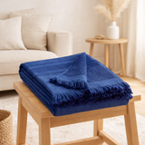 Drap hammam Cancun Majorelle 90 x 180 en situation