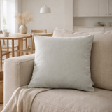Coussin uni Elise Perle 45 x 45 en situation