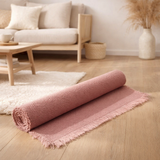 Tapis de bain uni Elly Blush 54 x 64 en situation
