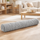 Tapis de bain uni Enzo Perle 54 x 110 en situation