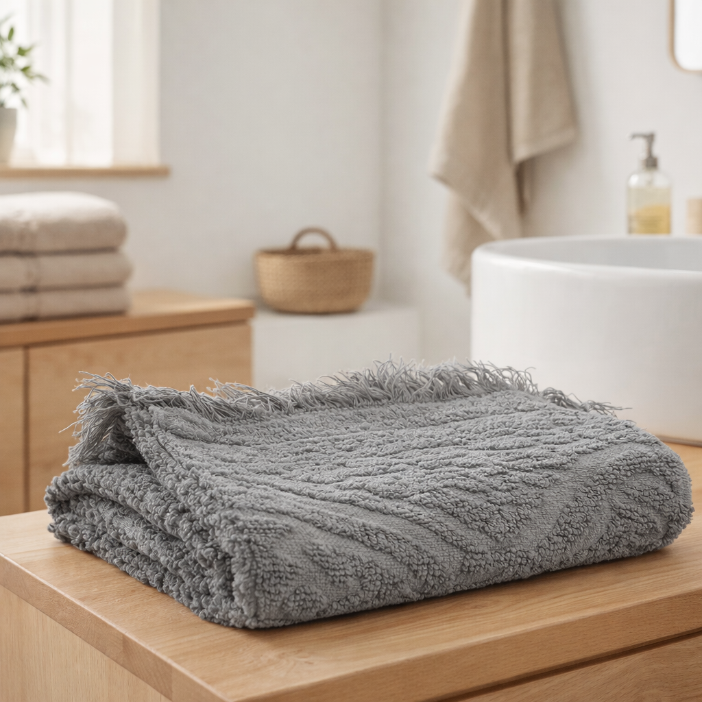 Drap de Bain Zoé Orage en situation