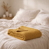 Jete de Lit Stonewashed Maia Badiane en situation