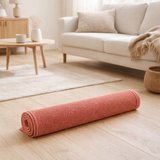 Tapis de bain uni Etia Corail 54 x 110 en situation