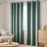 Rideau uni Elise Vert De Gris 140 X 280 en situation