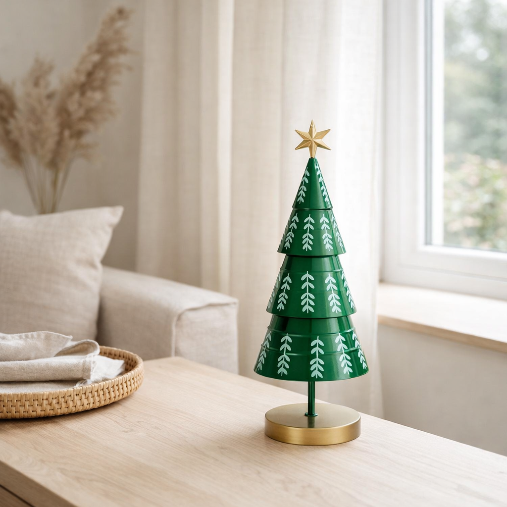 Sapin de Noël décoratif Vert en situation
