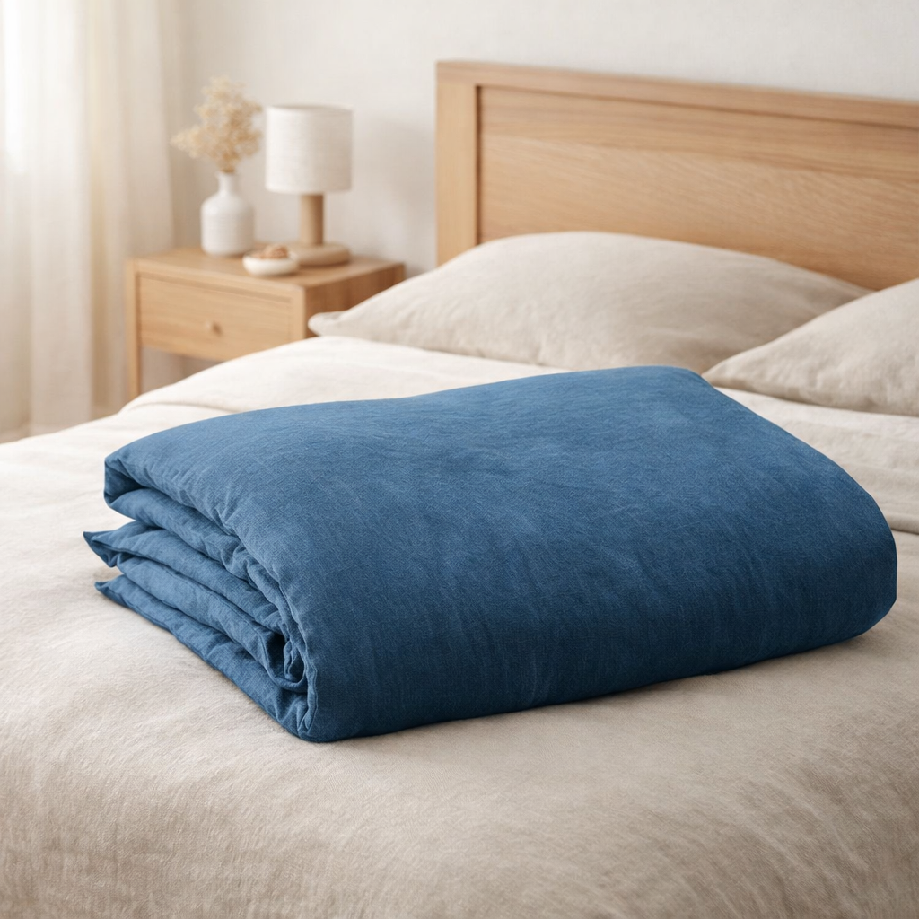 Housse de couette stonewashed Zeff Touareg 260 x 240 en situation