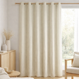 Rideau stonewashed Zeff Craie 140 x 280 en situation