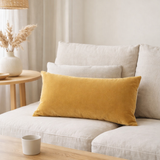 Coussin uni Elise Mais 30 x 50 en situation
