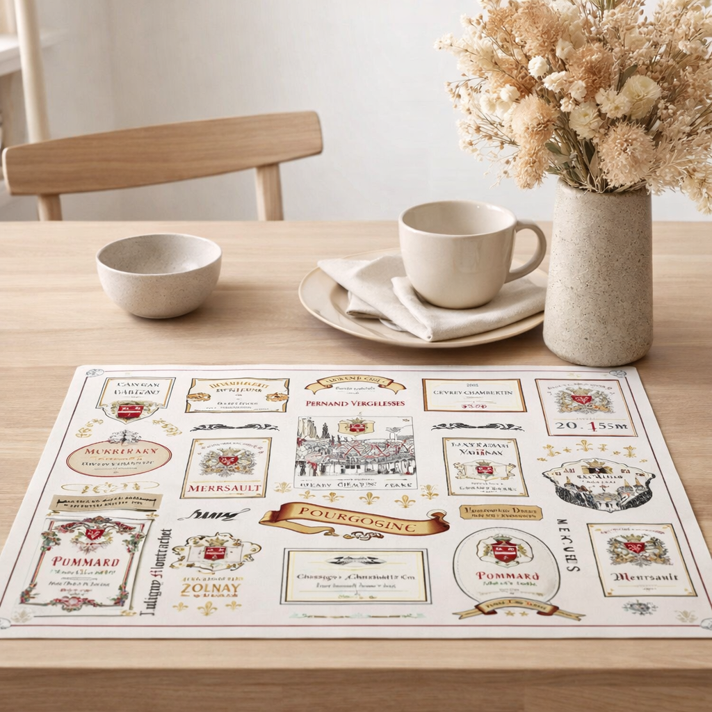 Set de table multi-étiquettes Bourgogne Multico 30 x 45 en situation
