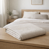 Drap Housse Stonewashed Zephyr Naturel 180 X 200 en situation