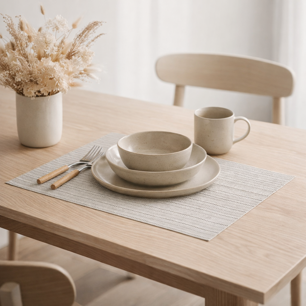 Set de table Manoka Perle 33 x 45 en situation