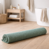 Tapis de bain uni Etia Sauge 54 x 110 en situation