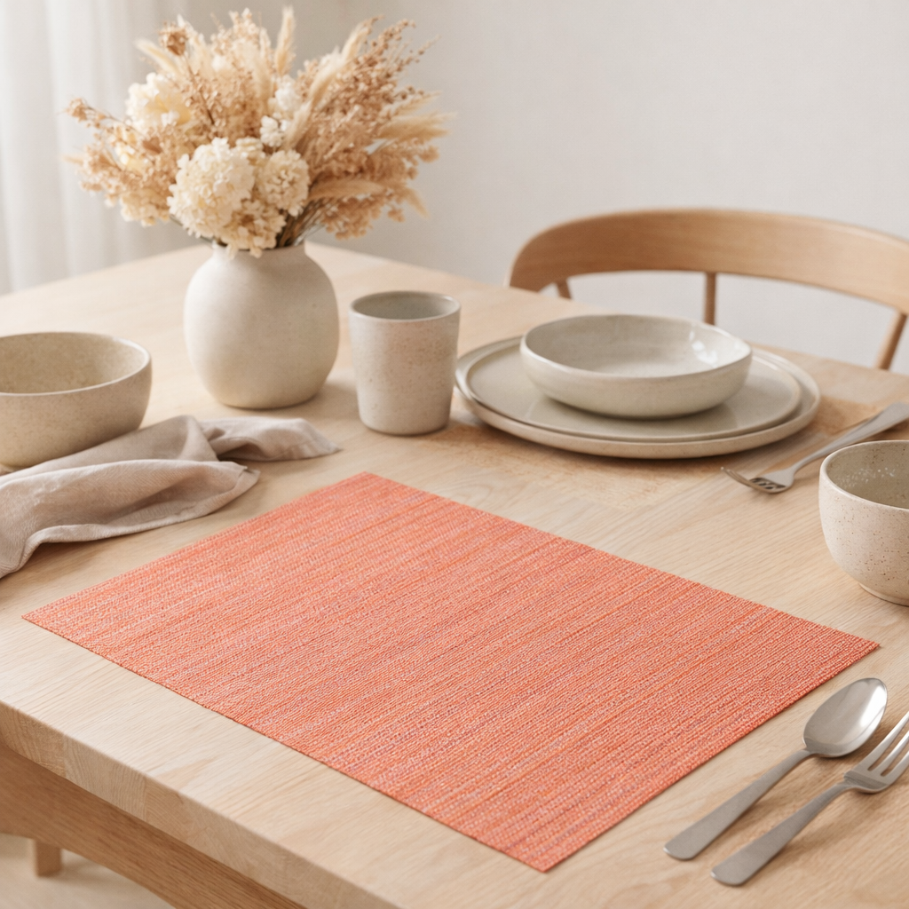 Set de table Canna Papaye 33 x 45 en situation