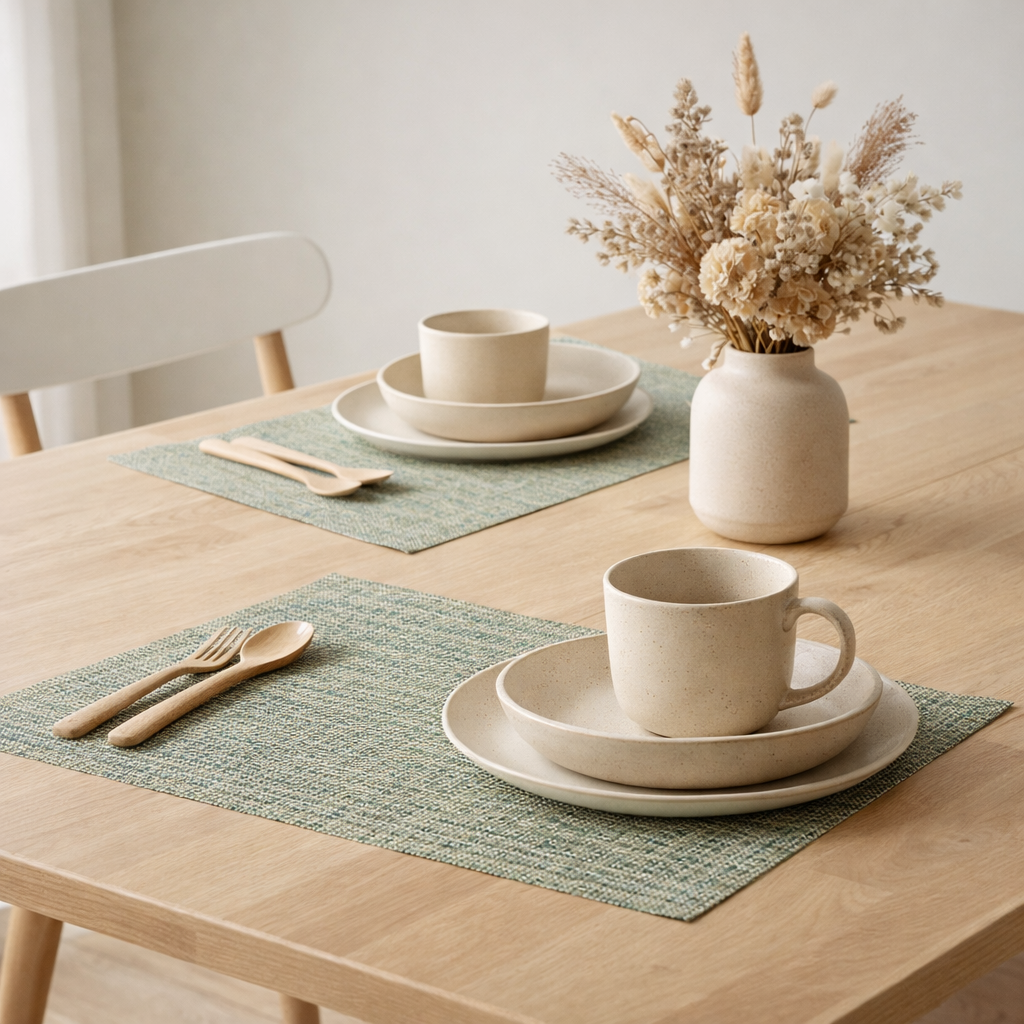 Set de table Panama Emeraude 33 x 45 en situation