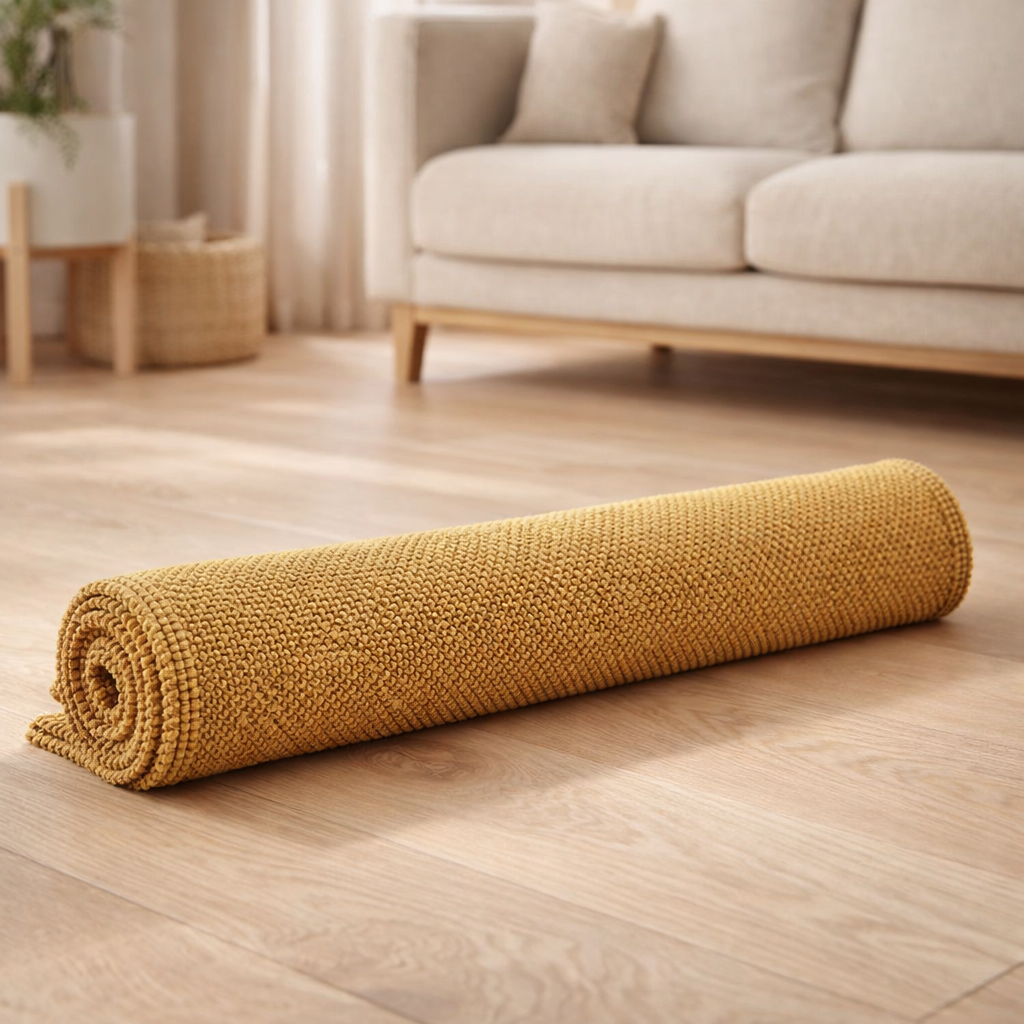 Tapis de bain uni Etia Absynthe 54 x 64 en situation