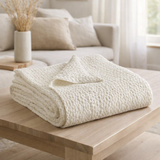 Jeté Stonewashed Tana Craie 260 X 260 en situation