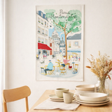 Torchon Paris Montmartre Ecru 48 x 72 en situation