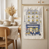 Torchon Façade Fromager Ecru 48 X 72 en situation