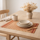 Set de table Kadra Rouge/or 33 x 45 en situation