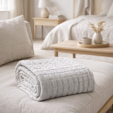 Plaid stonewashed Swami Perle 130 x 200 en situation