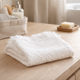 Serviette de toilette Zoé Neige en situation