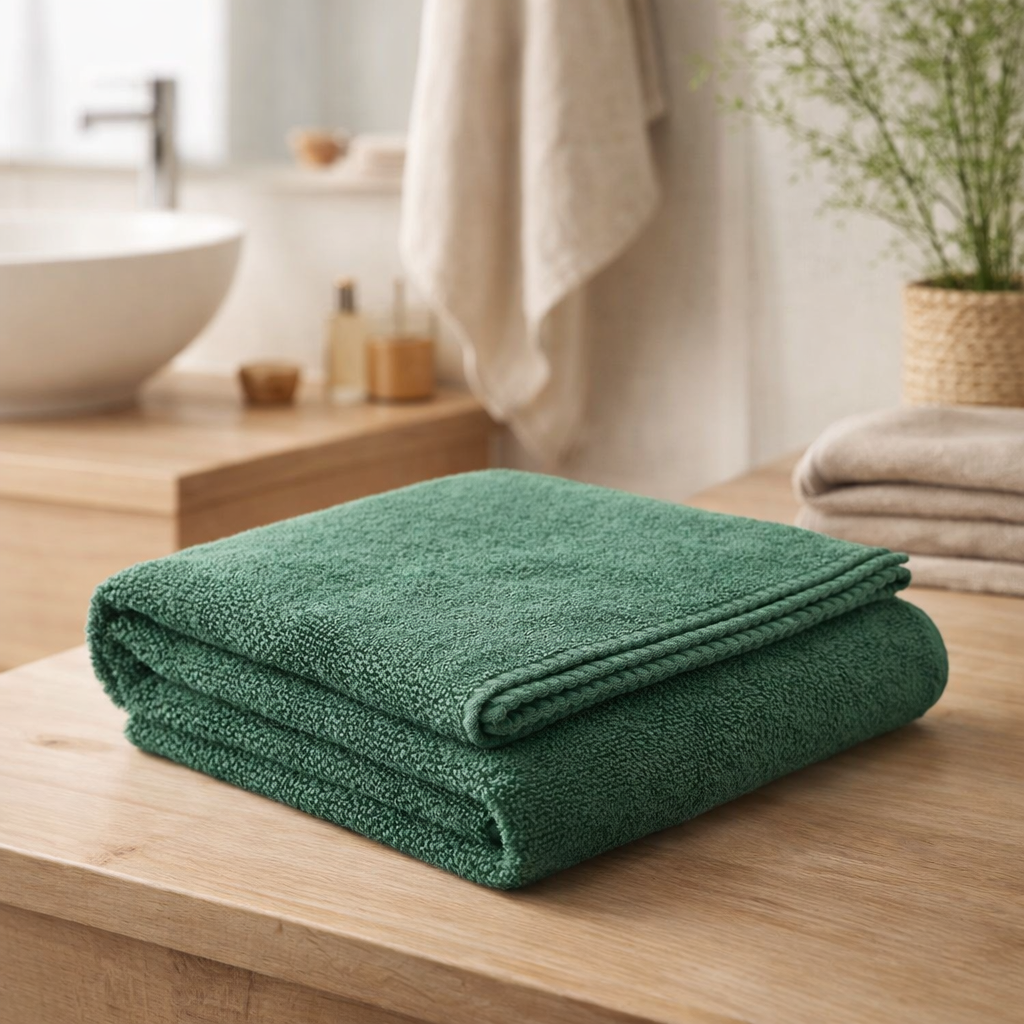 Drap de douche Bora Epicea 70 x 130 en situation