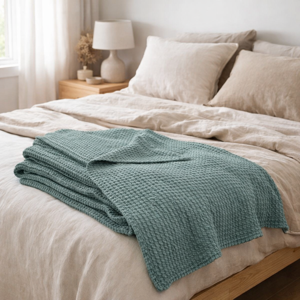 Jete Stonewashed Maia Vert de Gris en situation