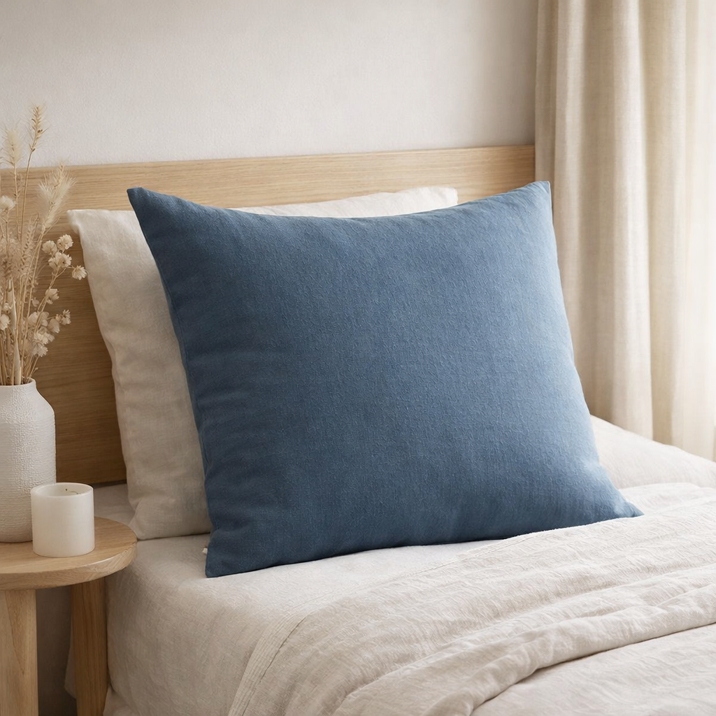 Taie d'oreiller stonewashed Zeff Tempête 65 x 65 en situation